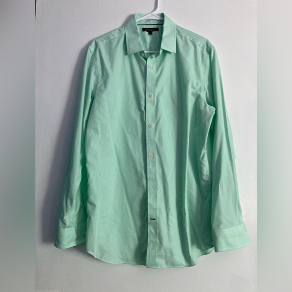 Banana Republic SZ L Green Casual Button Down long sleeve shirt 100% Cotton - Picture 1 of 8